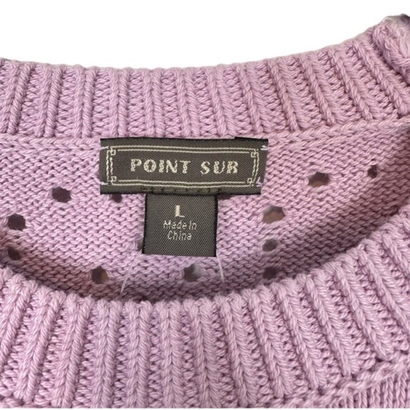 J. Crew Point Sur Allover Pointelle Crewneck
Sweater - Picture 2 of 4